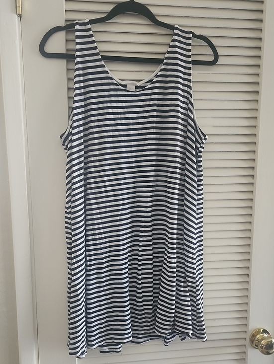 H&M Tops - H&M Striped Sleeveless Tunic Top